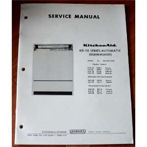   KD 18 Series Automatic Dishwashers Service Manual KitchenAid Books