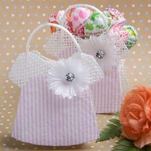   Wedding Favors Pink White Mesh Baby Jumper Bag: Health & Personal Care