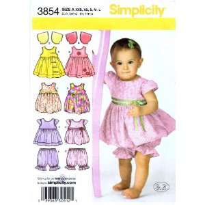   3854 Sewing Pattern Baby Dress Jumper Top Pantaloons Bolero XXS   L