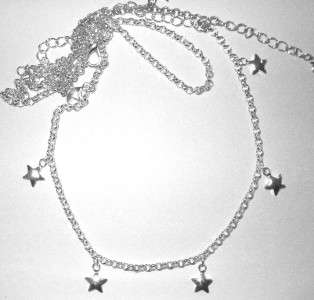 Back front ROLO SILVER sep Belly chain Star charm  