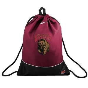  Nike Montana Grizzlies Maroon Nylon Sling Drawstring Backpack 