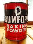 Vintage RUMFORD 5 lb. Baking Powder Tin / Very Nice Con