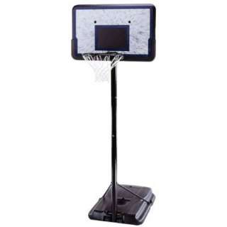   Court Height Adjustable Portable Basketball System W/Backboard  