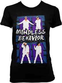 MINDLESS BEHAVIOR STANDING POP MUSIC JUNIOR GIRLS TV T SHIRT SMALL 