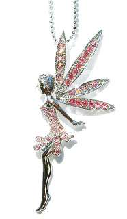   Swarovski Crystal ~Tinker Bell Tinkerbell ANGEL Pendant Necklace