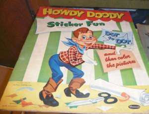 Vintage 1953 Howdy Doody Sticker Fun Book  