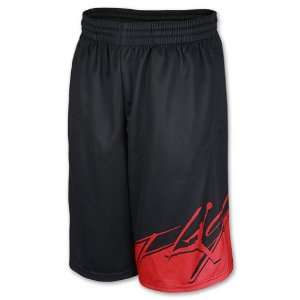   of Flight Kids Basketball Shorts, Black/Varsity Red 
