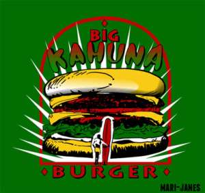 Big Kahuna Burger Pulp Fiction T shirt Samuel L Jackson  