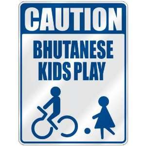   CAUTION BHUTANESE KIDS PLAY  PARKING SIGN BHUTAN