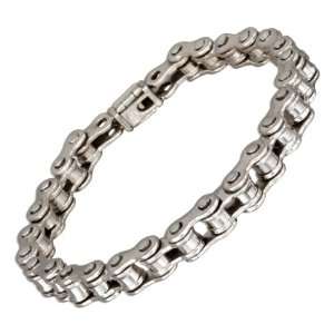  Sterling Silver 8 inch Bicycle Chain Bracelet Jewelry