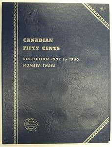 Coin Folder For Canadian Fifty Cents 1937 1960 Unused  