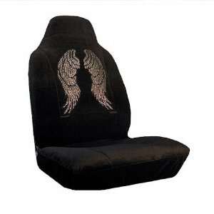   Wings Crystal/Diamond/Rhinestone Bling Seat Covers  Pair Automotive