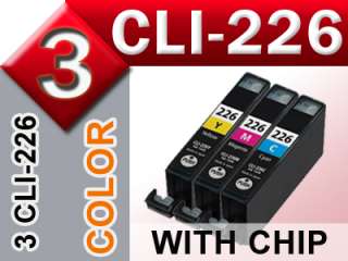 COLOR CLI 226C CLI226M CLI 226Y Ink Canon Pixma MX882  