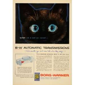  1954 Ad Black Cat Borg Warner Transmission Cars Trucks 