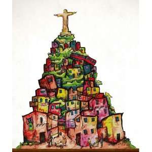   Decal Vinyl Sticker Rio Brazil Art 5ft Tall Cristo Redentor #JH101s