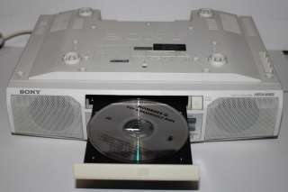   ICF CD513 Under Cabinet Counter Clock Radio AM FM CD Player, Working