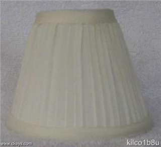 New IVORY Pleated Mini Chandelier Lamp Shade  