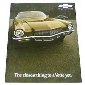   71 Chevrolet Chevy CAMARO BROCHURE RS SS Z28 Coupe: Everything Else