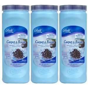 Glade Carpet & Room Deodorizer, Fresh Berries, 32 oz 3 ct (Quantity of 
