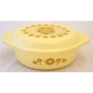  Pyrex Kim Chee Oval Covered Casserole Dish 1 1/2 Qt 431 