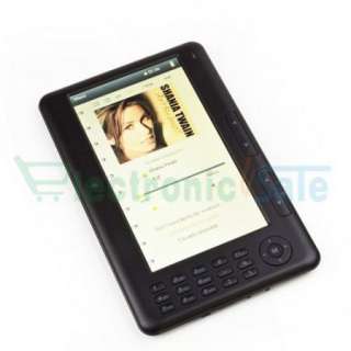 Black 4GB 7 E book eReader TFT Ebook Reader PDF DOC EPUB  MP4 RMVB 
