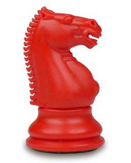 Zukert Plastic Chess Set Red & Ivory 4.25 King  