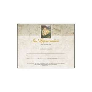 Certificate Appreciation (Bi Fold) (Package of 6)