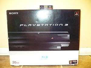 New Sealed Sony PlayStation 3 20 GB Black Console System PS3 Firmware 