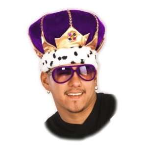 Royal Court King Crown Costume Hat prom mardi gras  