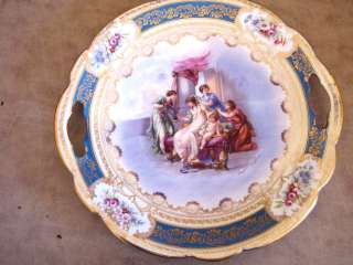 Vintage Imperial Crown China Austria Madonna and child Platter Floral 