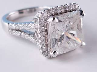 cushion cut diamond ring 6 82 carats total diamond weight