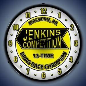  Jenkins Competition Drag Race Lighted Wall Clock 