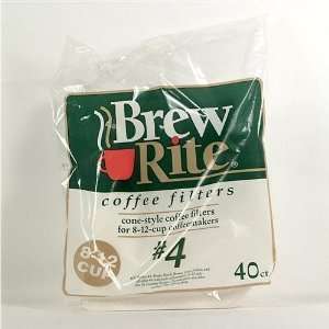  Brew Rite (#4) Cone Coffee Filters Case Pack 12 