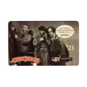 Collectible Phone Card $21. Three Stooges 2nd Issue (Larry, Moe 