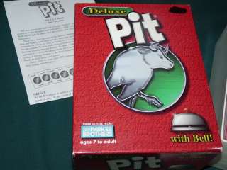 1998 Parker Brothers Family Card Game DELUXE PIT Bear & Bull & RING 