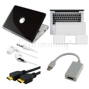 Accessories Kit Clear Keyboard Skin+Hard Case+Cable+Adapter For 
