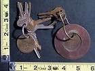 Lot of 2 Large Brass Key Rings with Keys Marked Garden 