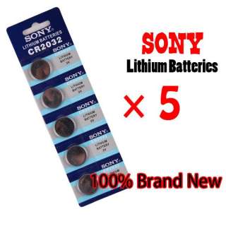 New SONY 5 PCS CR2032 Lithium Battery 3V CR2032 DL2032 Cell Coin 