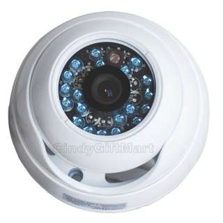 Security Surveillance CCD Dome Camera Outdoor Infrared Day Night Wide 