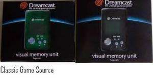 Sega Dreamcast VMU Memory cards Charcoal / Green NEW  