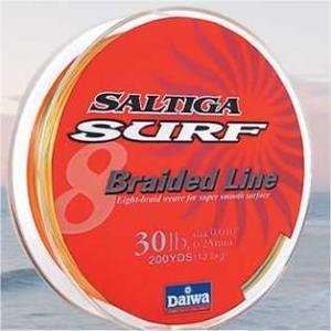 Daiwa Saltiga Surf Braid 8 Carrier 30lb Test 200yd Spool Color Change 