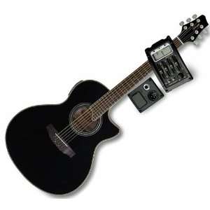  NEW DELUXE BLACK ACOUSTIC ELECTRIC CONCERT GUITAR W/EQ 
