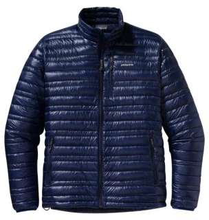 PATAGONIA ULTRALIGHT DOWN JACKET 800 FILL CHANNEL BLUE NAVY AUTHENTIC 