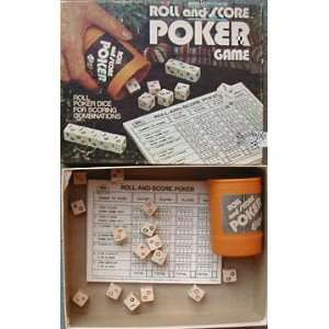  Roll and Score Poker Dice Game   1977 Toys & Games