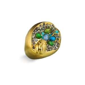  Alexis Bittar OKeeffe Scarab Garden Ring Jewelry