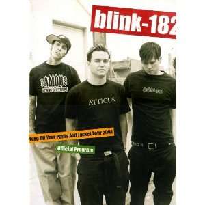  Blink 182 2001 Concert Tour Program Book 
