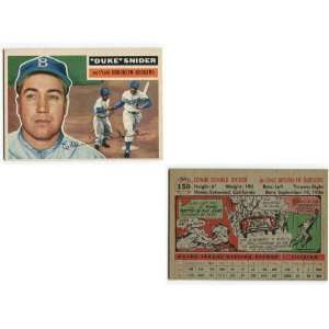 Duke Snider 1956 Topps Card