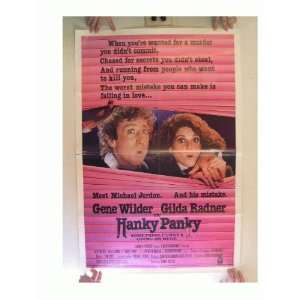   : Hanky Panky Movie Poster Gene Wilder Gilda Radner: Everything Else