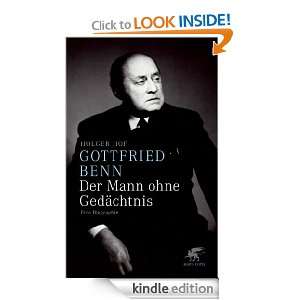 Gottfried Benn   der Mann ohne Gedächtnis Eine Biographie (German 