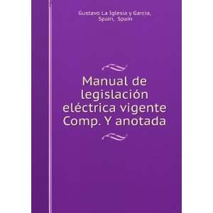  Comp. Y anotada Spain, Spain Gustavo La Iglesia y Garcia Books